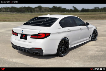 Für BMW G30 , Jalousie Glänzend Schwarz, ABS, Louver, Katzentreppe Spoiler