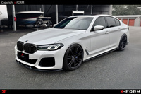 For BMW G30/G31 M-Package Facelift Glossy Black, ABS, Front Splitter