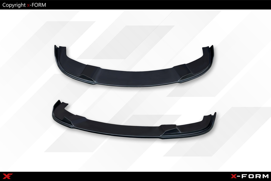 Frontansatz Frontlippe für BMW E60 E61 ABS Black Frontspoiler Lippe