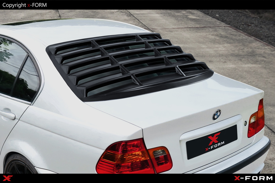 Für BMW E46 Limousine Heckscheiben Jalousie,Windows Louver, Teilegutachten ABS