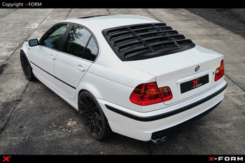 Für BMW E46 Limousine Heckscheiben Jalousie,Windows Louver, Teilegutachten ABS