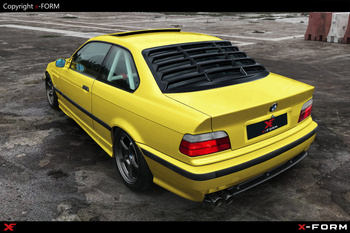 Für BMW E36 Coupe Heckscheiben Jalousie,Windows Louver, Teilegutachten ABS