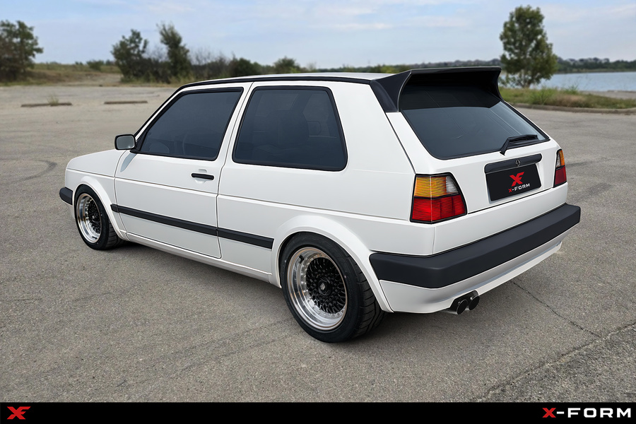 Heckspoiler Spoiler aus ABS plastik passend für VW Golf 2, Rear Spoiler