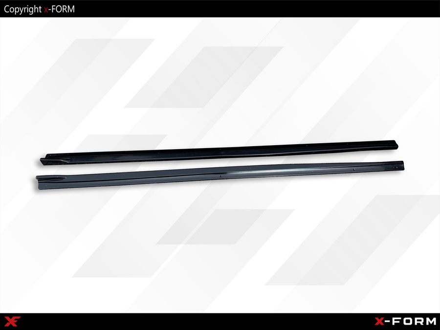 For BMW G30/G31 M-Package Facelift Glossy Black ABS Cup Side Skirts